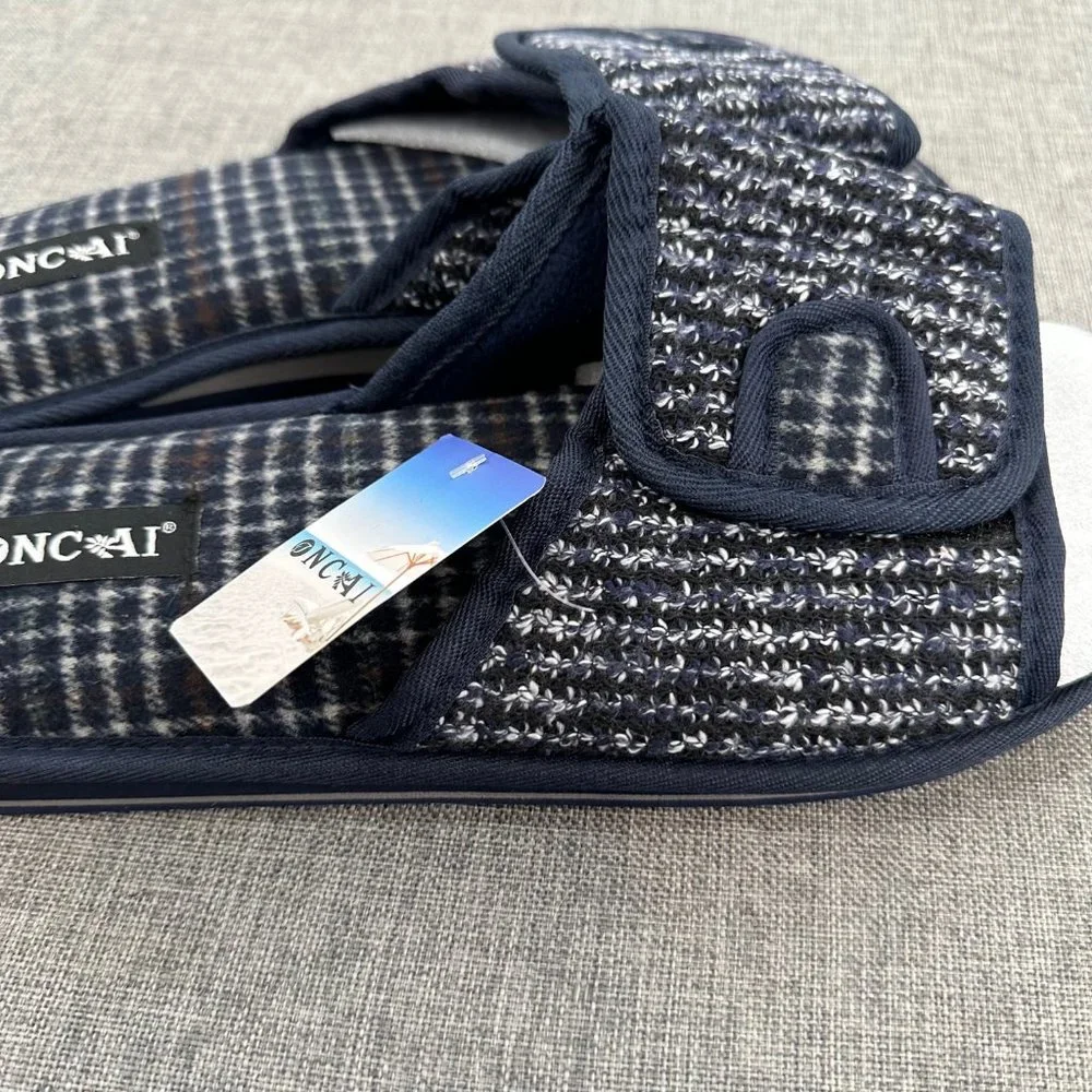 NEW Mens ONCAI SLIPPERS SANDALS MEMORY FOAM ARCH SUPPORT‎ SLIP ON Size 11 USA